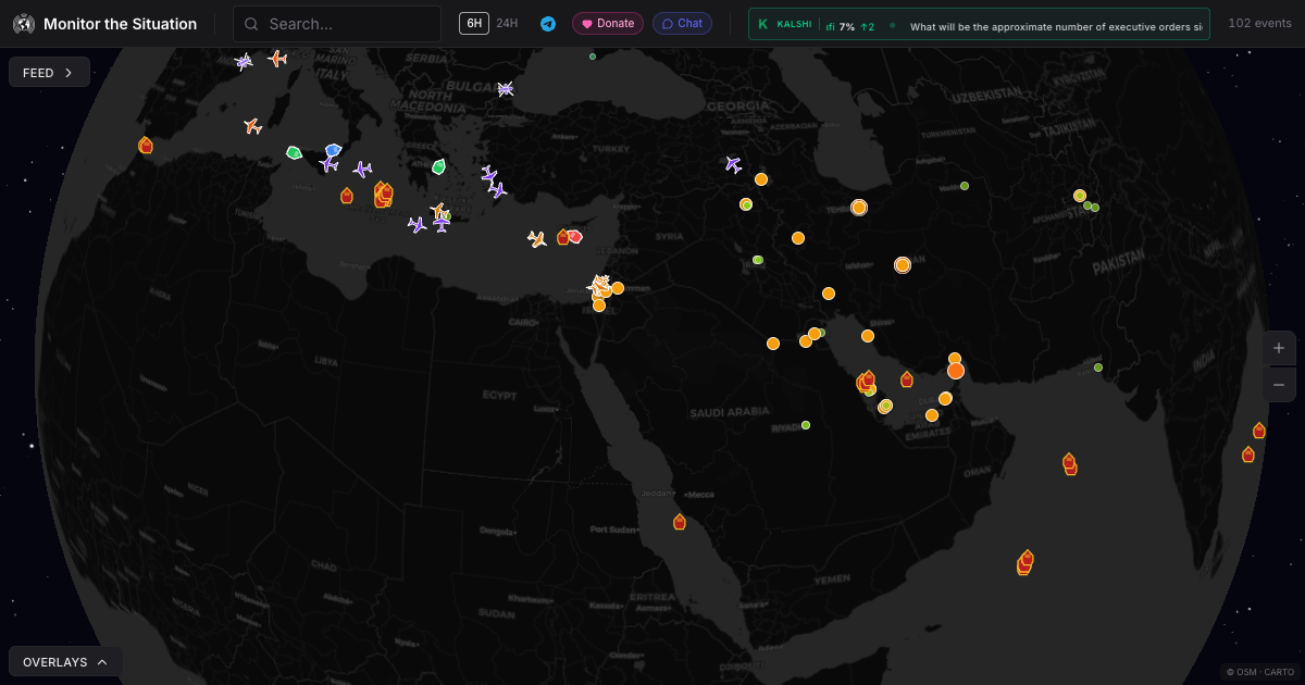 Monitor the Situation — Middle East